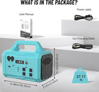 Portable Power Station 1800W GB-1800, 1024Wh Solar Generator LiFePO4 Battery with 120V AC Outlet, Fast Charging, Electric Generator for RV Camping Outdoor Home Emergency Backup (Solar Panel Optional)