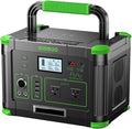 500W Portable Power Station, 519Wh Outdoor Solar Generator Backup Battery Pack with 2 110V AC Outlets, 500W (Peak 1000W) 10-Port Powerhouse for RV/Van Camping Fishing Climbing Road Trip Home Emergency
