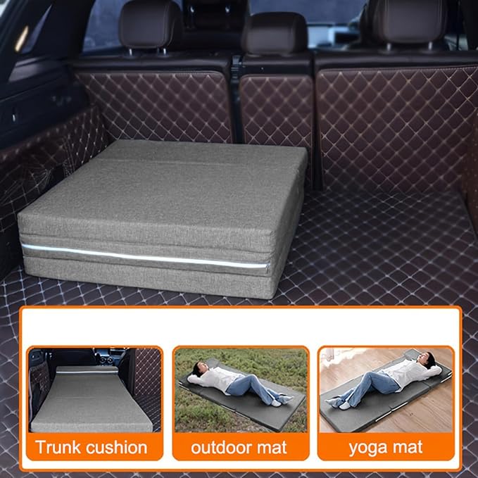 HJAHHSM Travel Mattress for Adults, Sleeping Mattress,Camping Beds, Roll Up Foam Floor Sleeping Mat