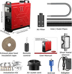 Diesel Heater 12V/24V/110V 8KW APP Remote Control Parking Air Heaters All in One Fast Heating with Muffle Silencer for Campers RV Truck Boat Bus Car Trailer Garage Home Tent