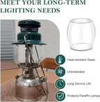 Lantern Glass Replacement for Coleman 200a Globe,Replace R690B051,Glass Globe for Fueled Lanterns for Coleman,Kamplite,JC Higgins,Optimus,Unimet,Ashflash Vintage Lanterns,Camping Lantern Accessories