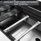 FSOGBG3005 Flame Tamers 3 Burner Grill Replacement Parts for Outdoor Gourmet Grill Parts FSODBG1204 FSODBG1205 FSODBG1200 FSOGBG3002 16201 Burner Tube 96131 Heat Shield Plates Grill Accessories
