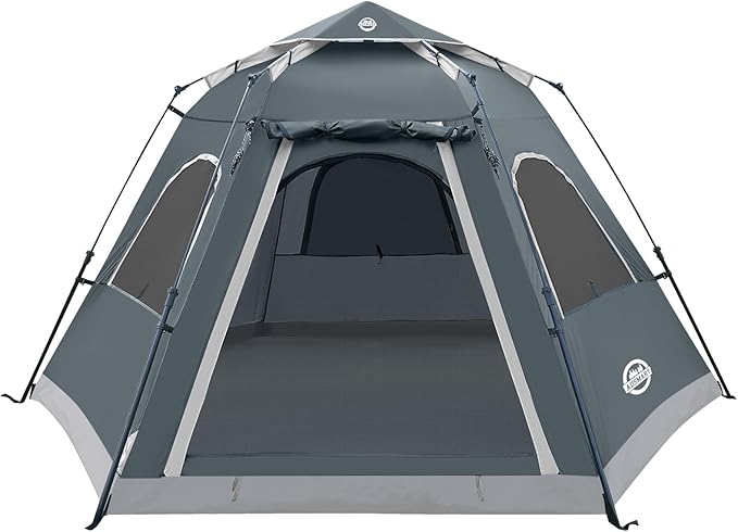 ADSMART Instant Tents for Camping 2/3/4/5 Person Tent Waterproof Easy Setup Sets Up Backpacking Tents with Carry Bag for Outdoor Hiking