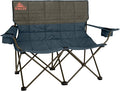 Kelty Loveseat Oversized 2-Person Heavy Duty Folding Camp Chair, Double Seat for Soccer Games, Tailgating, Beach Days (Regular Height/Dark Shadow)
