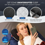 Hikenture Camping Pillow with Removable Cover - Ultralight Inflatable Pillow for Neck Lumbar Support - Upgrade Backpacking Pillow - Washable Travel Air Pillows for Camping, Hiking, Backpacking