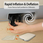 Queen Air Mattress with Built - in Electric Pump - Fast Inflation, Supports up to 650 lbs - Ideal for Camping, Home, Guests, and Portable Travel Use