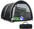 Outdoor Storage Tent - Bike Tent Waterproof, Upgraded Larger 6.6x8.0x5.6ft Garage Shelters, Bicycle Tent Sheds with Dual-Doors for Motorcycle, Lawn Mower, Garden Tools, Bike Storage/Bike Sheds - Large