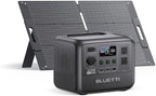 BLUETTI AC50B Solar Generator with 100W Solar Panel Included (Ships Separately), 448Wh/700W Portable Power Station, 65W USB-C PD Output, LiFePO4 Battery Backup for Travel, Camping, Outage