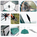 Travel Tent Automatic Camping Tent Outdoor Family Travel Tent Waterproof Anti-Uv Hexagonal Tent