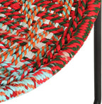 Circle Chair,Camping Chair,Beach Chair,Garden Chair,Bedroom Chair,Industrial Chair,Home Decor,for Living Room, Club, Bedroom, Indoor,Outdoor, Balcony, Garden,Multicolors Chindi Fabric