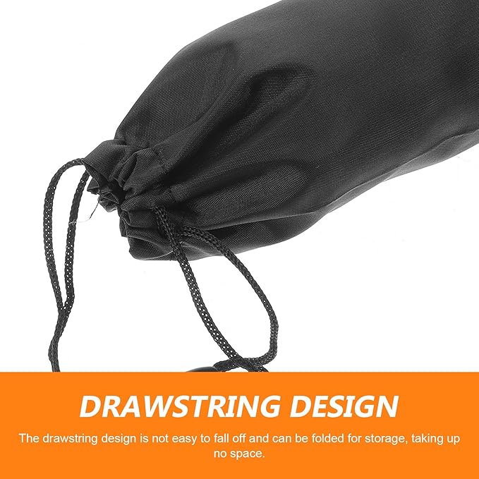 Mikinona Camping Tent Pegs Storage Bag 5pcs Black Aluminum Alloy Outdoor Tent Stake Pouch Practical Camping Tool Organizer for Hiking and Backpacking