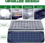 NAIZEA Folding Camping Cots for Adults, Folding Cot with Mattress, Camping Foldable Bed, Portable Military Cot, Double Layer Oxford Strong Heavy Duty Sleeping Cots for Camp Office Travel