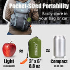 Frelaxy Extra-Thick Emergency Tent, Compact Survival Tent with Whistle, Upgraded Paracord, Storage Pouch, and EVA Case, 2 Person Emergency Shelter for Backpacking, Hiking, Outdoor