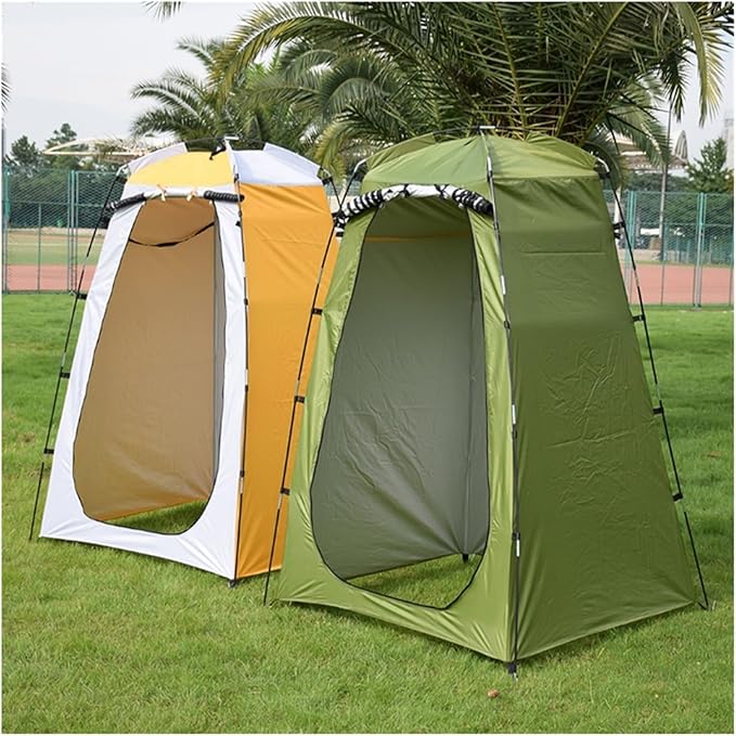 Camping Tent,Shower Tent, Portable Changing Fitting Room Outdoor Camping Shower Bathing Tent Privacy Toilet Dual Layer Waterproof Tourist Tents Camping Tent