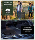 Foldable Grill Table with Mesh Desktop, 200lbs 3Ft Portable Folding Table, Height Adjustable Metal Table for Ourdoor, Camping, Picnic, BBQ and Beach, RV, 35.4" L x 23.6" W