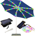 ZNYCYE Patio Umbrella Solar Lights with 8 Modes - Upgraded Larger Solar Panel Clip 5V 152 LEDs 8 Strands Umbrella Lights Outdoor Waterproof for Patio Beach Tent Camping Garden Decor, Multicolor
