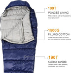 Northroad Mummy Sleeping Bag 14-59 ℉, 3-4 Season Warm & Cool Weather, Summer Spring Fall Lightweight Washable Sleeping Bag for Outdoor Camping Hiking Travel Hunting