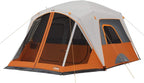 CORE Tent for Family Camping | 4 Person & 6 Person Portable Camp Tent with Carry Bag for Outdoor Car Camping | Included Gear Loft Organizer for Camp Accessories