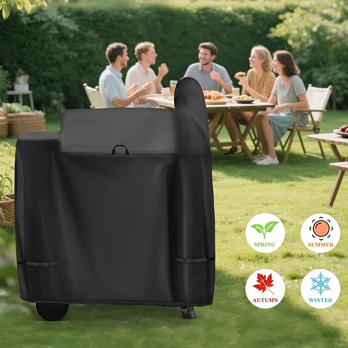 Grill Cover for Traeger Pro 22 Smoker Grill, 41inch Outdoor Grill Cover Waterproof for Traeger Pro 575 Pellet Smoker Grill-41 L x 27" W x 47" H