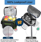 Lunch Box Cooler Bag - Insulated Tactical Lunchbox for Men - Large Lunch Pail for Adults Work Outdoor Shifts Trips Army Green 16L