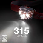 Energizer PRO LED Headlamp, IPX4 Water Resistant Headlamps, High-Performance Head Light for Outdoors, Camping, Running, Storm, Survival LED Light for Emergencies (Batteries Included)