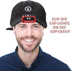 Mudder LED Clip on Cap Lights USB Rechargeable Cap Flashlight Clip Waterproof Ultra Bright Hat Flashlight Headlamp for Fishing Camping Hand Work