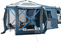 JOYTUTUS Dual-Use Pop up SUV Tents for Camping, 10x10.5 Ft Big Space 2 Rooms Car Tent, SUV Tailgate Tent for Family Camping, 5 Sides Canopy, Portable Carry Bag
