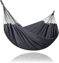 SUNCREAT Hammocks Outdoor Camping Double Hammock, Portable Tree Hammock Swing, Dark Gray