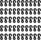 50 Pcs Bungee Cord Hook 4cm Camping Tent Hooks for Tents Canopies Elastic Cord End Buckles Hanging Lights DIY Accessories for Outdoor Use, Small Plastic Hooks for Stable Tent Setup