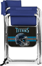 Picnic TIME NFL Unisex-Adult NFL Sports Chair with Side Table, Beach Chair, Camp Chair for Adults