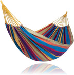 SUNCREAT Hammocks Outdoor Camping Double Hammock, Tree Hammocks for Outside, Rainbow