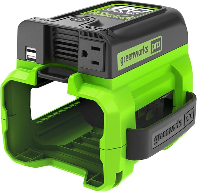 Greenworks Pro 80V (300 Watt) Power Inverter, 120V AC, for Charging Small Electronics, Smart Phones, Tablets, Small Televisions, Tool-Only, IV80A00