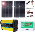 100W Monocrystalline Solar Panel Kit with Lightweight Inverter for RV, Camping, and Boat(Unique Colour,50W)