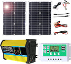 100W Monocrystalline Solar Panel Kit with Lightweight Inverter for RV, Camping, and Boat(Unique Colour,50W)