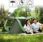 Instant Lightweight Camping Tent Pop Up, Outdoor Easy Set Up Automatic Family Travel Tents, Portable Backpacking Ultralight Waterproof Windproof Sun Shelter Tent