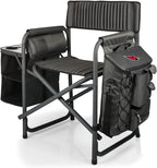 Picnic TIME NFL Unisex-Adult NFL Fusion Camping Chair with Side Table and Soft Cooler, Beach Chair for Adults, Lawn Chair