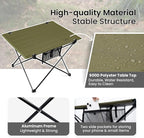 ONETIGRIS Foldable Camping Table, Lightweight Portable Table Sturdy & Quick Setup, Holds Up to 66 lbs, Perfect for Camping, Hiking, Backpacking, Picnic, Beach, Travel