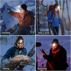 LED Beanie Hat with Light, Headlamp Beanie Cap Unisex Winter Warm Knit Night Light Hat, Knit Beanie Gifts for Men Women Kid
