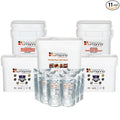 Numanna Survival Kit 850 Servings Includes 1 Family Pack with Meat, 1 Diced Chicken, 1 Ground Beef, 2 Defender Nutritive Packs with Meat & 6 Hormone-Free Milk Powder Pouches for Camping, Daily Use