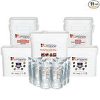 Numanna Survival Kit 850 Servings Includes 1 Family Pack with Meat, 1 Diced Chicken, 1 Ground Beef, 2 Defender Nutritive Packs with Meat & 6 Hormone-Free Milk Powder Pouches for Camping, Daily Use