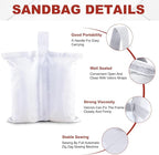 ABCCANOPY Canopy Weights 150 LBS Tent Sand Bags,4-Pack White (Without Sand)