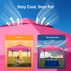 Quictent 10x10 Pop Up Canopy Tent - Instant Setup Gazebo for 1 Person, Portable & Compact, Waterproof & UV Protection, Ideal for Camping, Beach, Parties, Markets and Outdoor Events