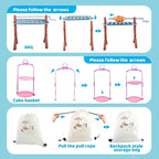 Kids Camping Toys Set 50 PCS with Campfire, BBQ Grill, Food Toy and Lantern Kids Camping Gear with Storage Bag for Pretend Play, Outdoor Indoor Learning, Christmas Birthday Gift for Toddlers Ages 3-5