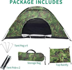 Sutekus Camping Tent Lightweight Backpacking Tent Camouflage Outdoor Equipment for Camping Hiking Biking Trip Upgraded Large Space