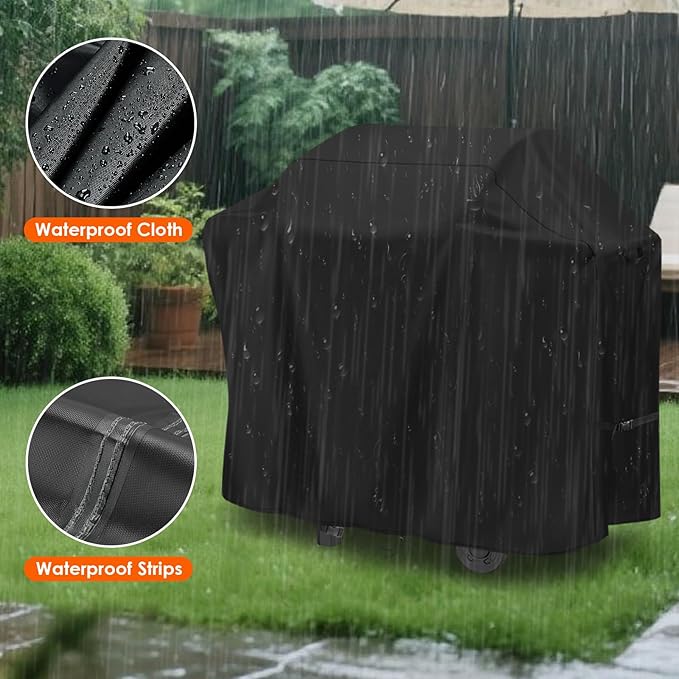 Grill Cover for Weber Spirit 2-Burner E-210 Grill, 49inch Outdoor Grill Cover Waterproof for Weber 3-Burner E-310 Liquid Propane-49 L x 27" W x 43" H