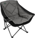 Northroad Oversized Foldable Camping Chair, Outdoor Padded Lawn Chair w/Cup Holder,Carry Bag for Beach, Hiking, and Picnics,Heavy-Duty 300-lbs Capacity, Purple
