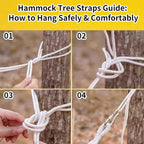 2Pack Hammocks | Camping Hammock | Portable Outdoor Hammock Set | for Hiking, Backpacking and Camping | 2pcs(Red Stripe and Blue Stripe)