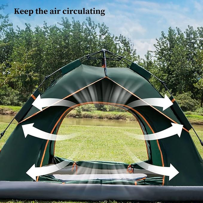 2 Person/3 Person Backpacking Tent, Easy Setup Beach Canopy Tent Sun Shade, Lightweight Portable Camping Tent for Camping, Festivals, Backyard, Beach (Color : /Blue, Size : 3 Person)