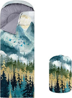 Camping Sleeping Bags, Lightweight Waterproof Sleeping Bag and Compact with Compression Sack for Outdoor