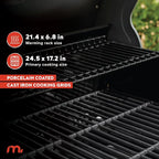 Megamaster 4-Burner Propane Gas Grill with Side Tables & 2 Hooks, 44,000BTUs, 566.92 sq.in Cooking Space, Perfect for Outdoor Cooking & Grilling, BBQs, Backyards, Tailgating, 720-1093B